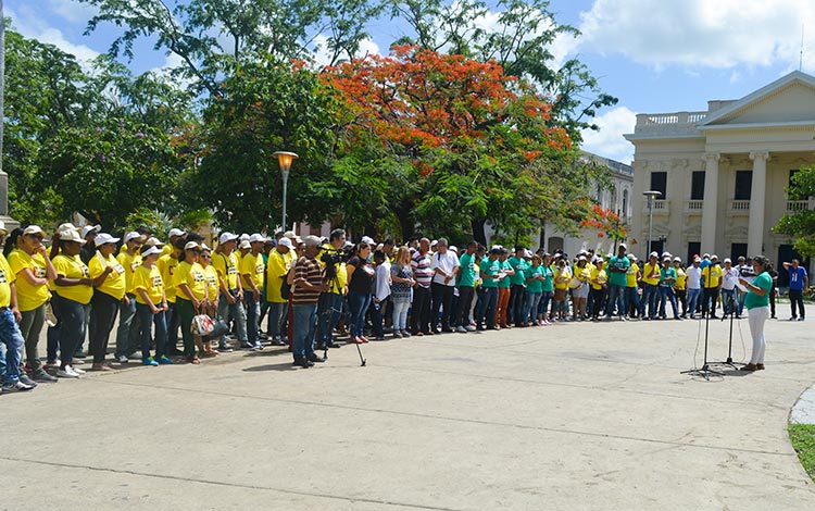 Jóvenes en el Festival Provincial de la Juventud y los Estudiantes en Villa Clara.
