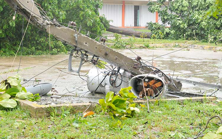 Afectaciones eléctricas por el huracán Irma.