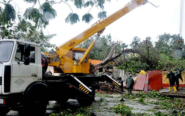 Daños causados por el huracán Irma en Santa Clara.