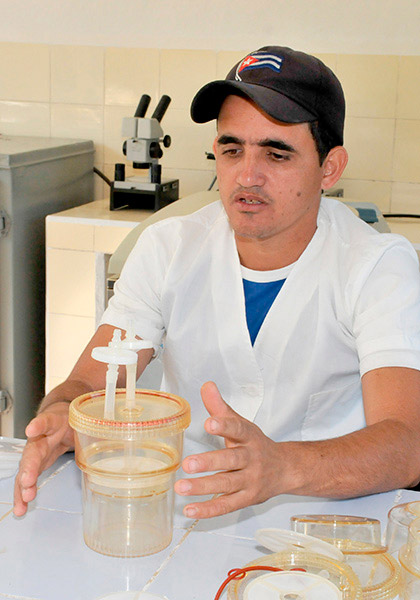 Nosleiby Ortiz, especialista de Estación Experimental Agroforestal de Jibacoa. Nosleiby Ortiz, especialista de Estación Experimental Agroforestal de Jibacoa.