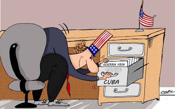 Caricatura de Osval sobre supuestos ataques acústicos.