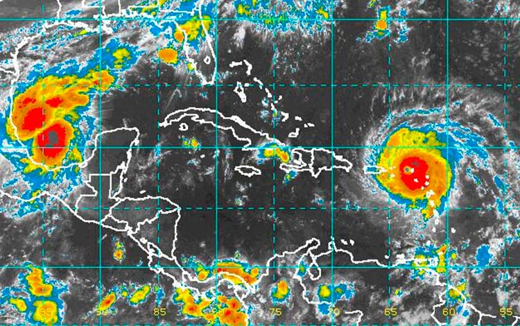 Mapa de eventos meteorológicos.