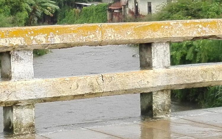 Río Bélico de Santa Clara tras lluvias del 24 de mayo de 2018.