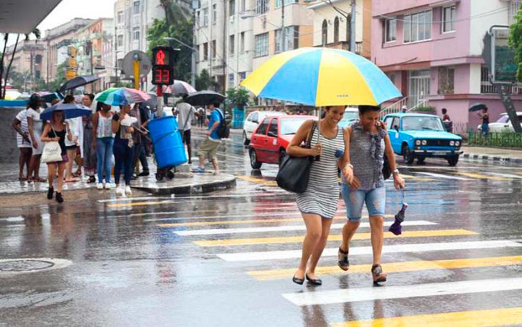 Lluvias en La Habana.