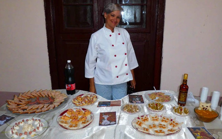 Liudmila Valdés, especialista en arte culinario.