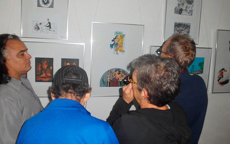 Exposición de caricaturistas portugueses.