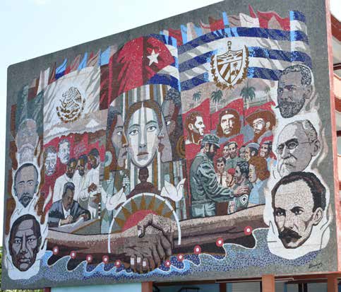 Mural La hermandad entre México y Cuba