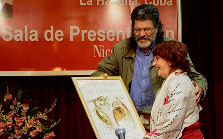 Margarita Mateo y Abel Prieto