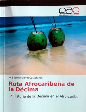 Carátula del libro La ruta afrocaribeña de la décima.