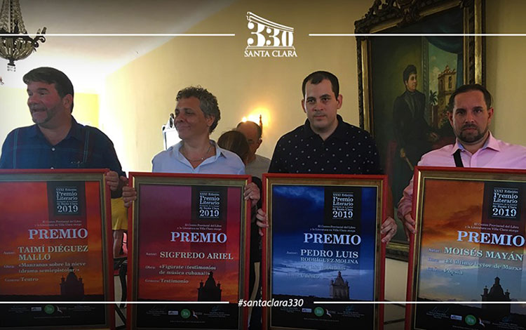 Ganadores del Concurso literario Premio Fundación de la Ciudad 2019.