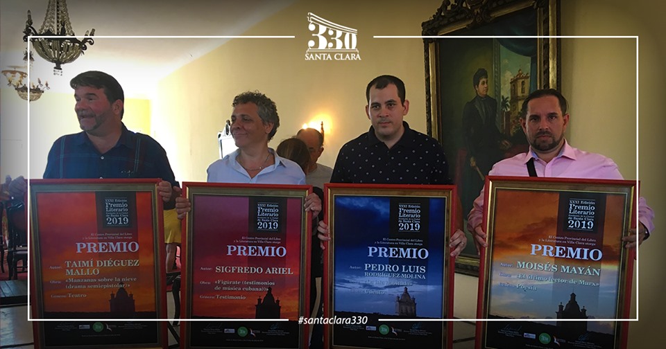 Ganadores del Concurso literario Premio Fundación de la Ciudad 2019.