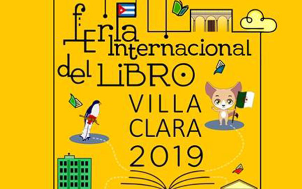 Cartel de la Feria del Libro en Villa Clara.