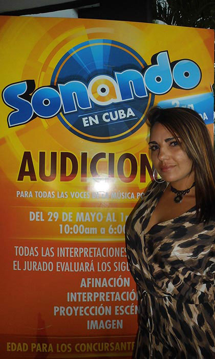 Cantante Lizandra Dí­az.