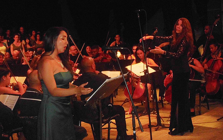 Concierto de clausura del Festival A Tempo con Caturla, en Santa Clara.