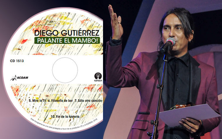 Diego Gutiérrez recibió el premio Cubadisco 2018 en Fusión por su disco Palante el mambo.