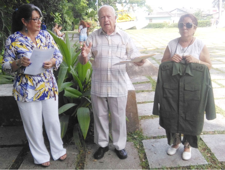 Entrega de donación al Sitio Museo Acción contra el Tren Blindado.