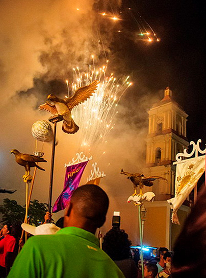 Parrandas en Remedios, Villa Clara, Cuba.