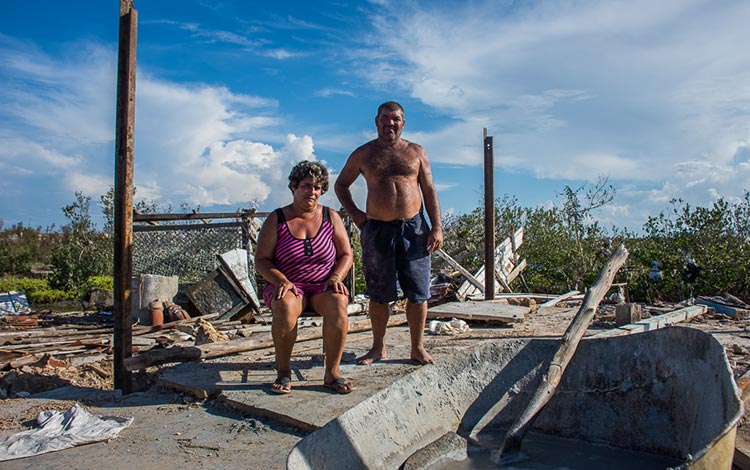 Casa destruida en Nazábal, Villa Clara. Casa destruida en Nazábal, Villa Clara.