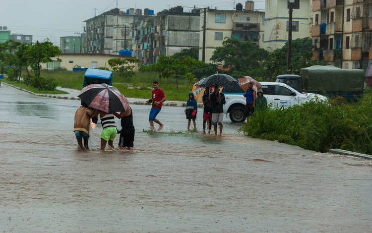 Inundaciones en el reparto José Martí, Santa Clara