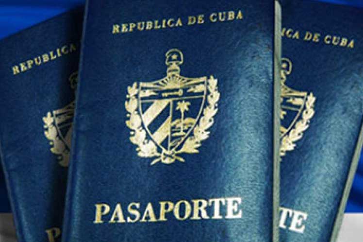 Pasaporte cubano.