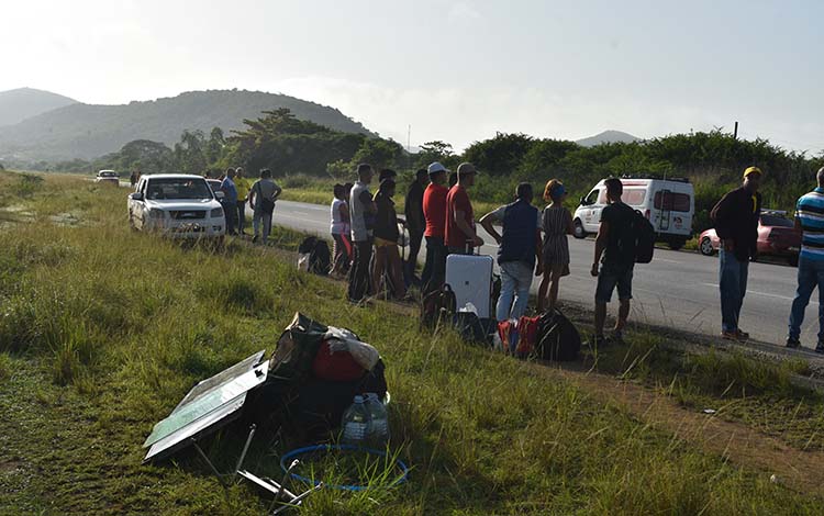 Accidente de tránsito en autopista, Placetas, Villa Clara