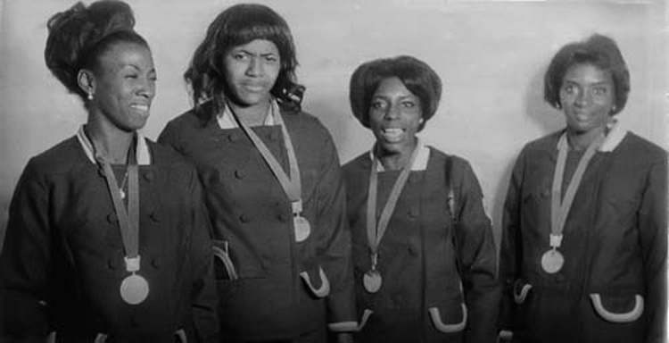 Relevo 4x100 femenino de Cuba de México 1968.