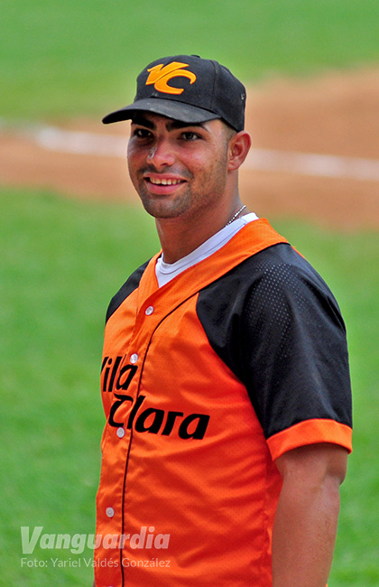 Norel González, jugador del equipo Sub-23 de béisbol de Villa Clara.