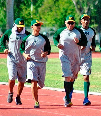 Yosvany Pérez entrenando en México. Yosvany Pérez entrenando en México.
