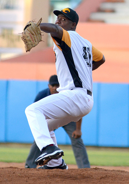 Alain Sánchez, pitcher de Villa Clara.