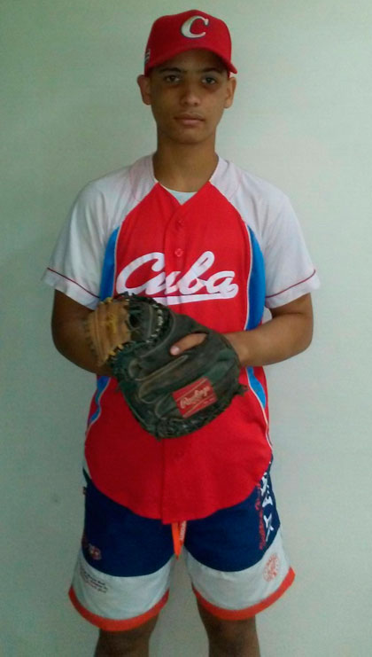 Edgar Joel Quero, receptor villaclareño, integrante del Todos Estrellas, Copa Mundial sub 15.