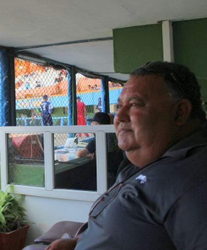 Manuel Valdés, administrador del estadio Augusto César Sandino, de Santa Clara.