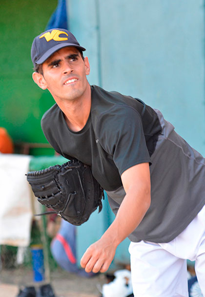 Eddy Dí­az, pitcher de Villa Clara.