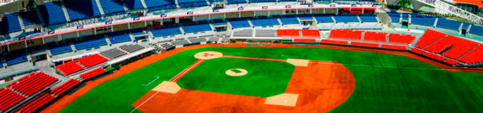 Estadio Panamericano, sede de los Charros de Jalisco, en Guadalajara, México.