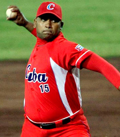 Freddy Asiel ílvarez, pitcher de béisbol de Cuba.