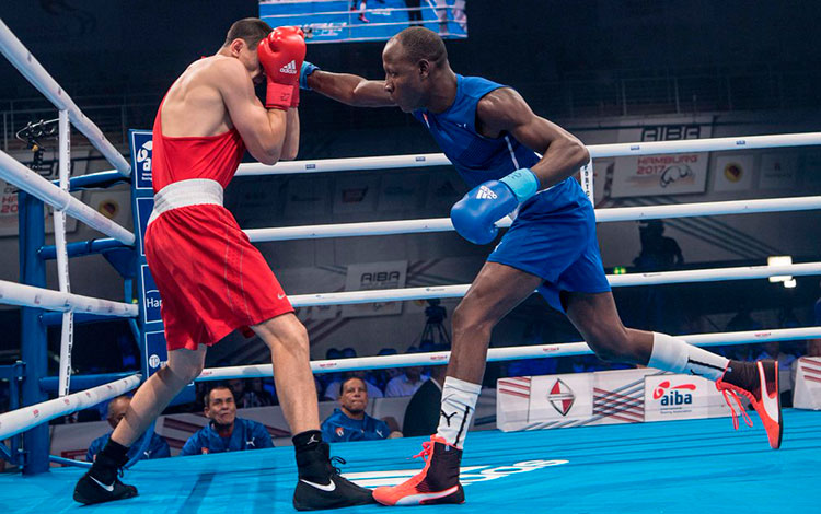 Erislandy Savón, campeón mundial de los 91 kg, en Hamburgo-2017.