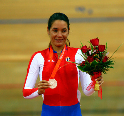 Yoanka González, plata olí­mpica en ciclismo, Beijing 2008.