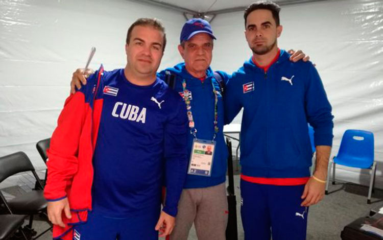 Jorge ílvarez y Leuris Pupo, oro y plata, respectivamente, en pistola de tiro rápido a 25 metros en los Panamericanos de Lima 2019.
