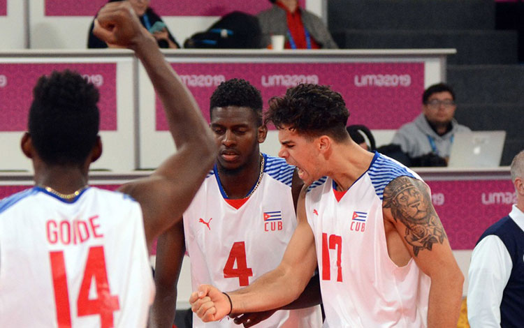 Cuba contra Perú en los Panamericanos de Lima 2019.