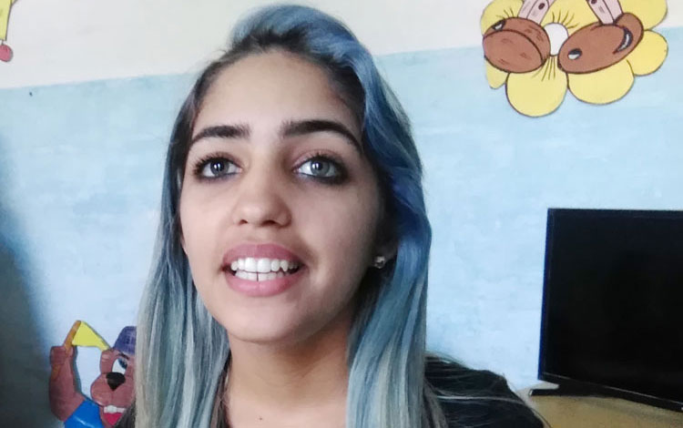 Wendy Tosca Tagle, joven maestra de la enseñanza especial.