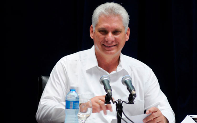 Miguel Dí­az-Canel Bernúdez, presidente de los Consejos de Estado y de Ministros de Cuba.