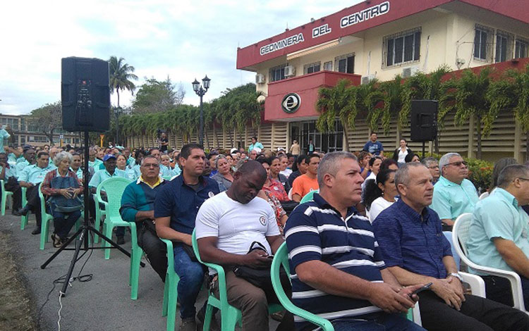 Acto por el aniversario 81 de la CTC, en la Geominera del Centro.