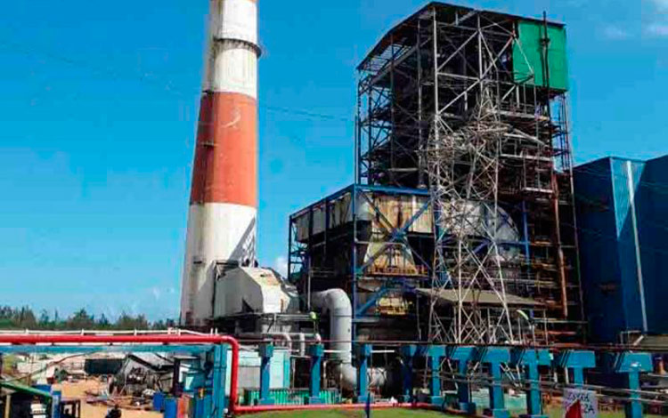 Central Termoeléctrica (CTE) Antonio Guiteras, en Matanzas.