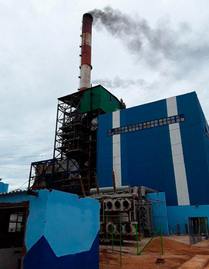 Termoeléctrica Antonio Guiteras, en Matanzas, Cuba.