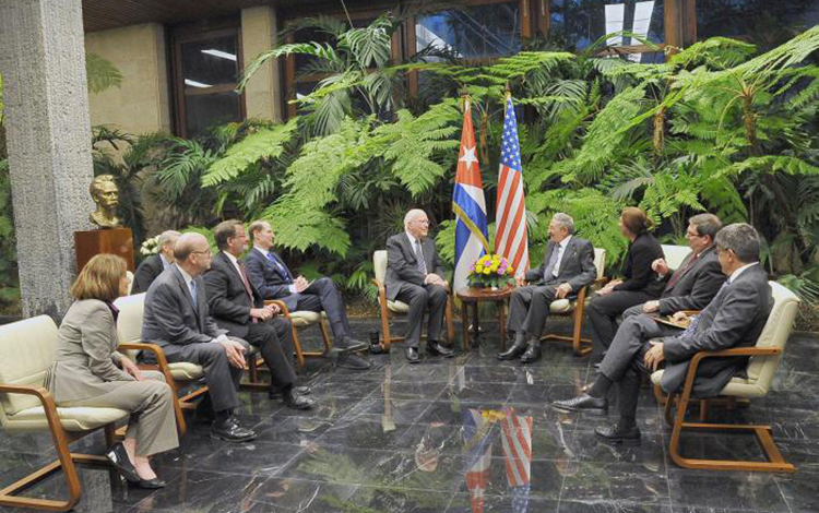 Recibió Raúl a Delegación del Congreso de Estados Unidos
