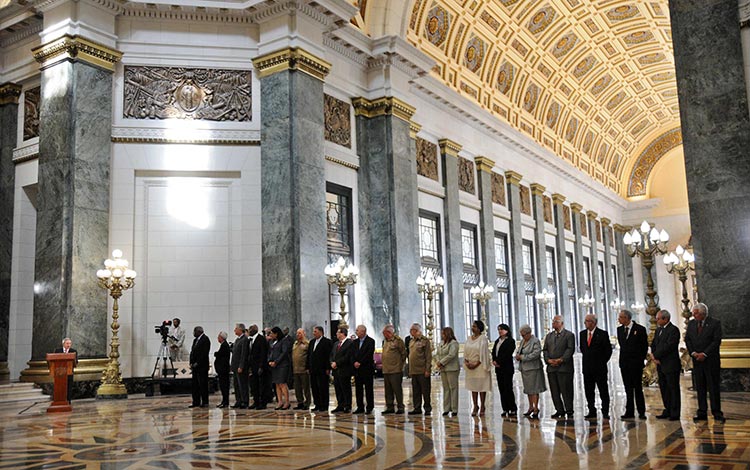 La ceremonia se realizó en el Capitolio Naconal.