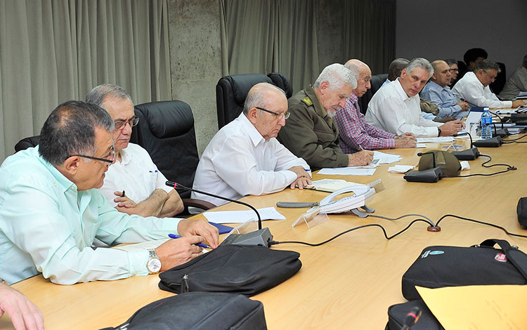 Videoconferencia sobre afectaciones por la tormenta subtropical Alberto en el centro de Cuba.
