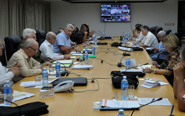 Videoconferencia sobre recuperación de territorios afectados por las lluvias.