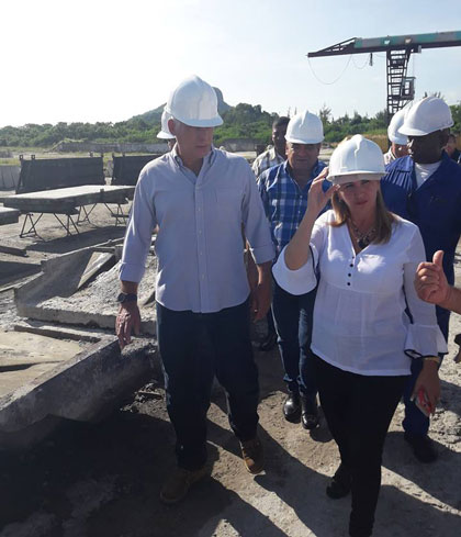 Dí­az-Canel en recorrido por la Isla de la Juventud.