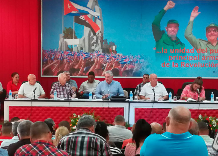 Reunión resumen de la viisita gubernamental a Camagí¼ey.