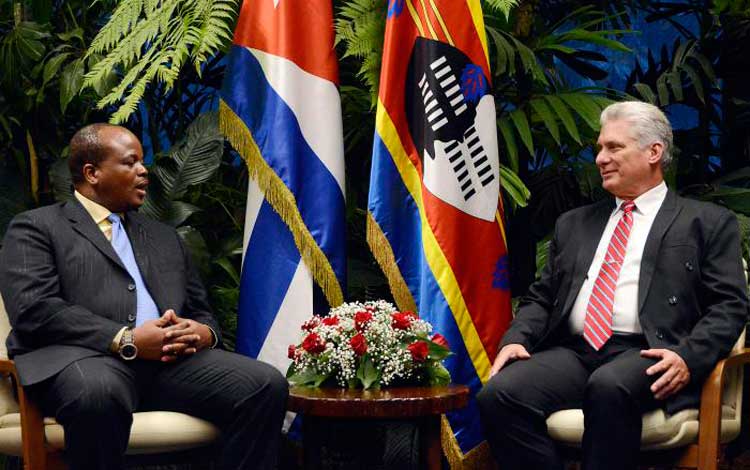 Miguel Díaz-Canel Bermúdez y Rey de Esuatini, Su Majestad Mswati III